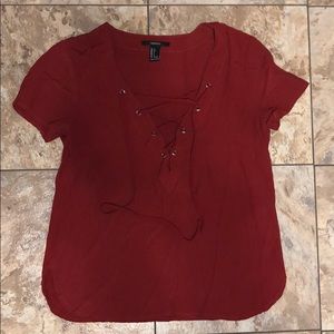 Forever 21 laceup shirt